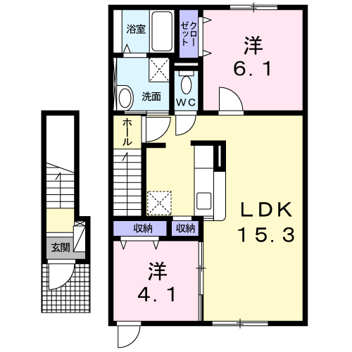 メゾン　ジャンティーユ202間取図