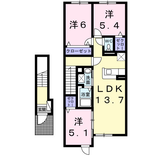 ななかまどハウス２０２間取図