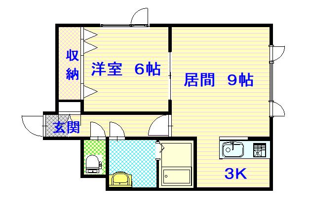 ピアコートアンジェ102間取図