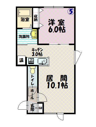 ｅｎｓｏｌｅｉｌｌｅ105間取図