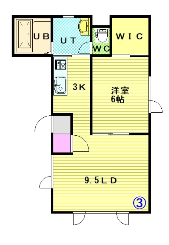 ＹＳハイツ203間取図