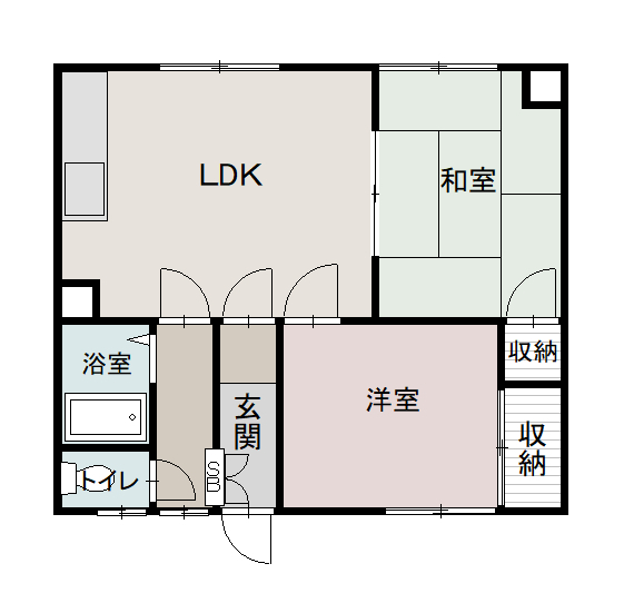 カネカハイツ202間取図