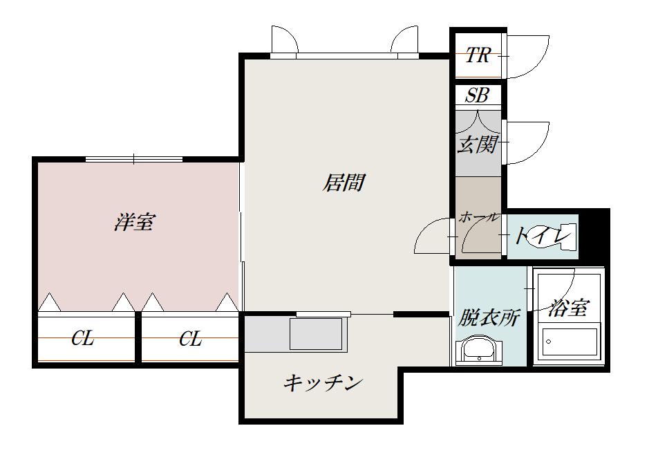 セピアコート203間取図