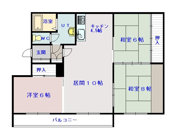 豊岡３・８ハイツ207間取図