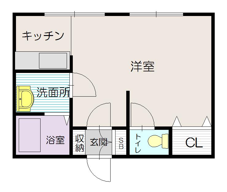 コーポワク６間取図