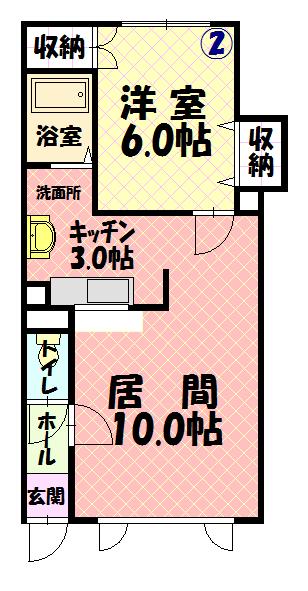 ハミング東光202間取図