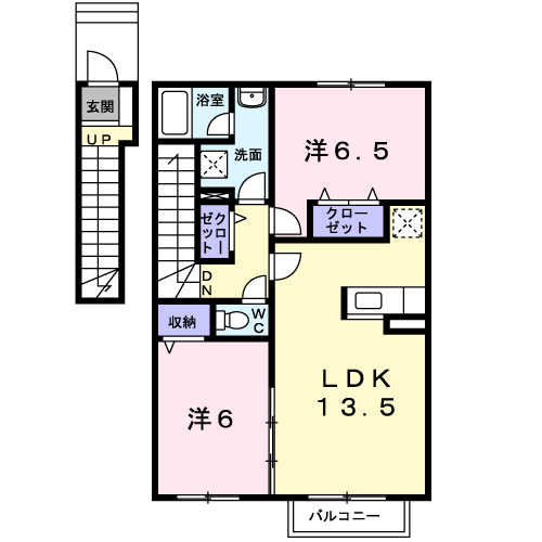 アルカンシエル・Ａ204間取図