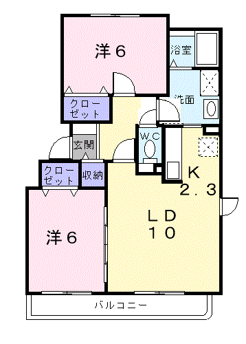 ディアコート301間取図