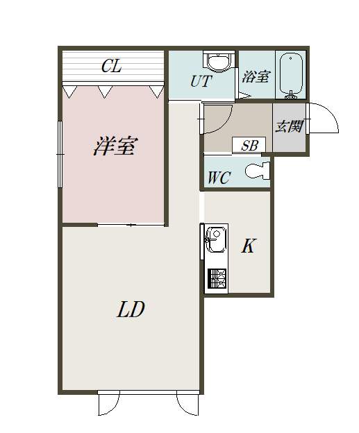 メティオ102間取図