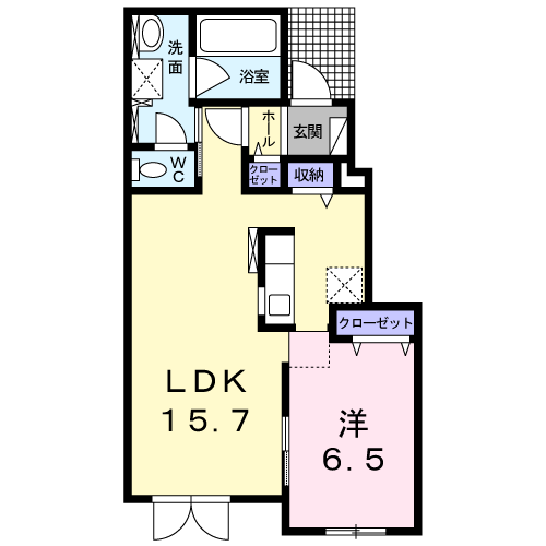 ピスケス102間取図