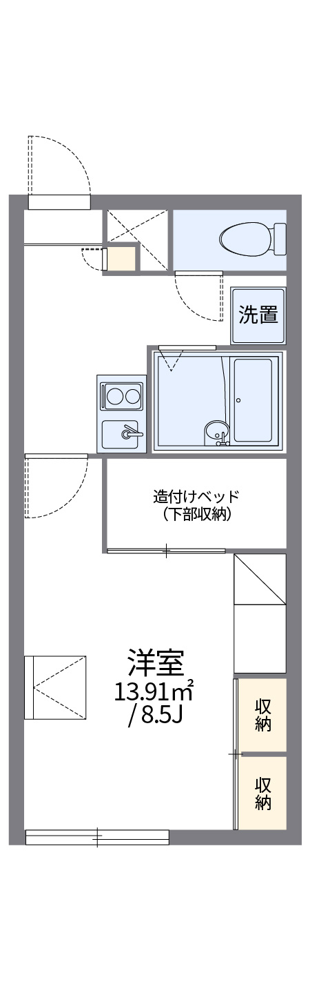 レオパレスフレンドリー112間取図