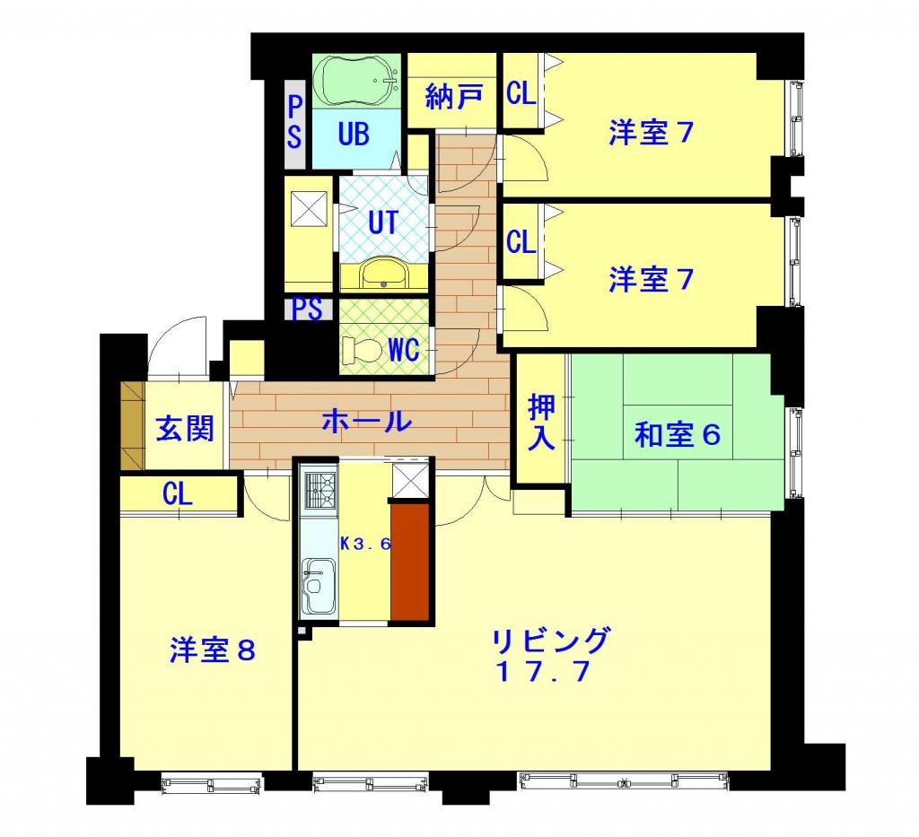 ロジェ・ウインズ５１５５０４間取図