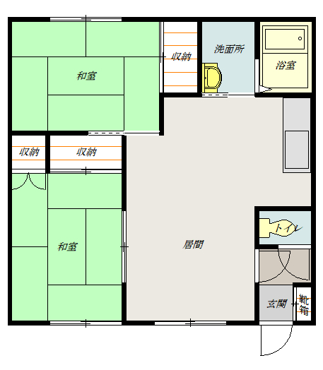 エクセドラ３．４２０１間取図