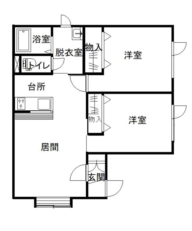 アルトⅢ101間取図