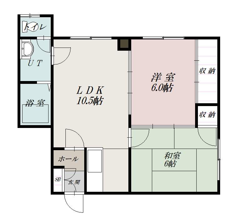 旭川シティコート２０３間取図