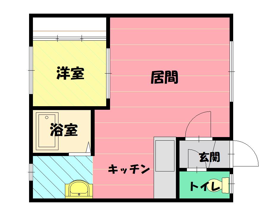 旭川シティコート２０６間取図