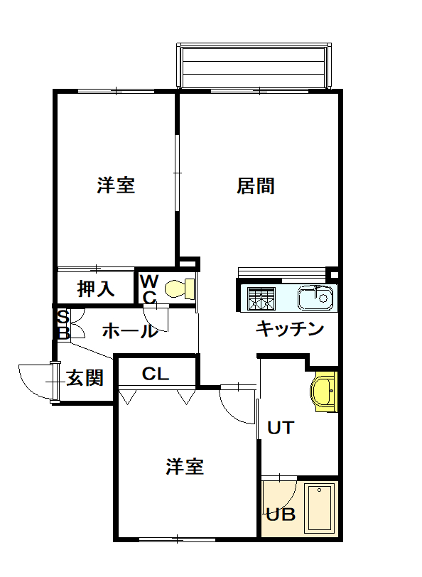 ジェルム南３条103間取図