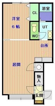 アスティ１３Ａ棟103間取図