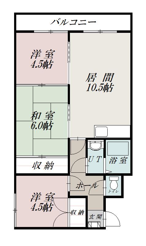 ホワイトコーポラス２６間取図