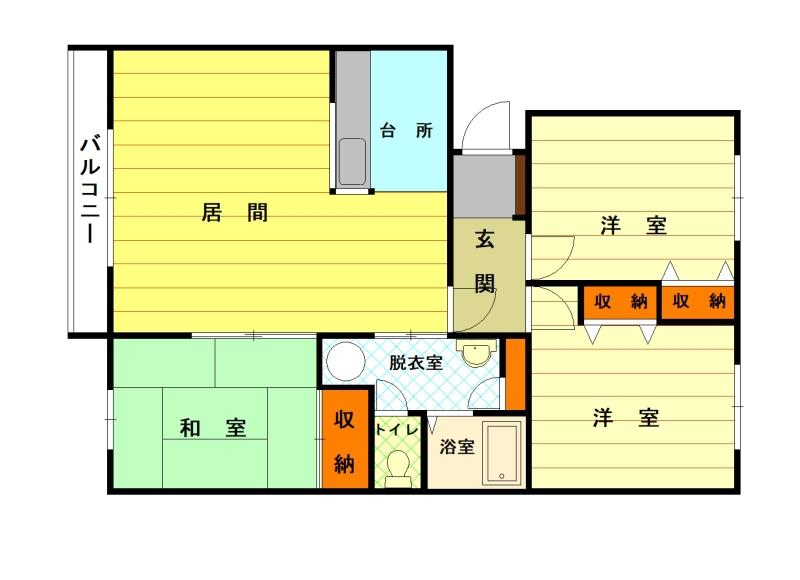 カサ・デルリオ3002間取図