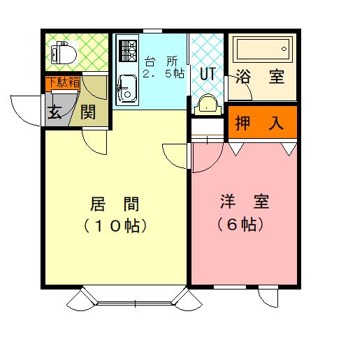ノーシスＢ棟102間取図