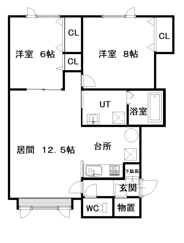 セフトＡ203間取図