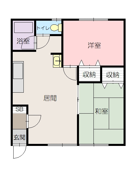 サトウハイツ2間取図