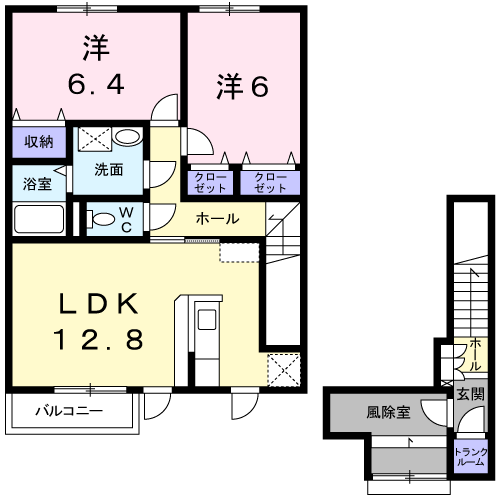 それいゆ201間取図