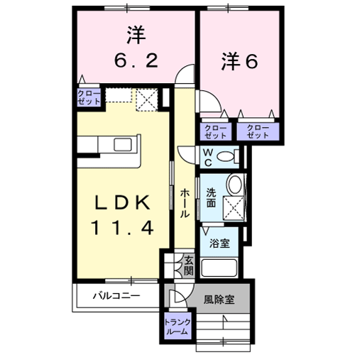 アヴニール・ユー101間取図