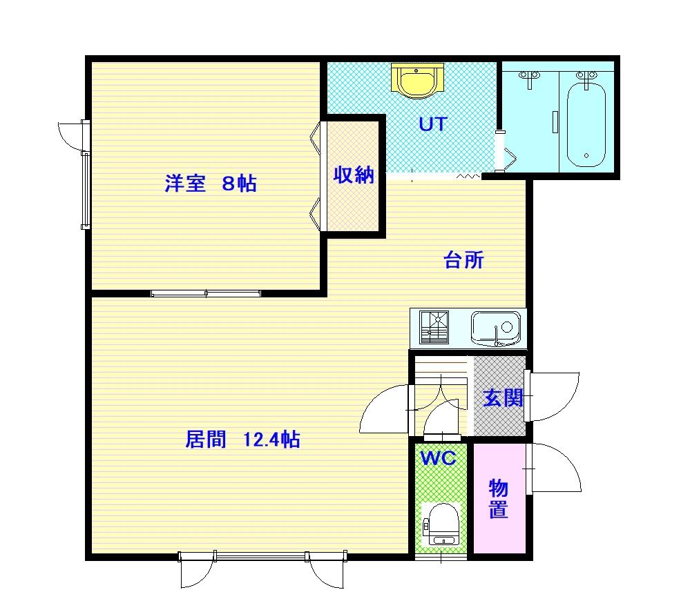 Ｌａｖｉｔａ神居201間取図