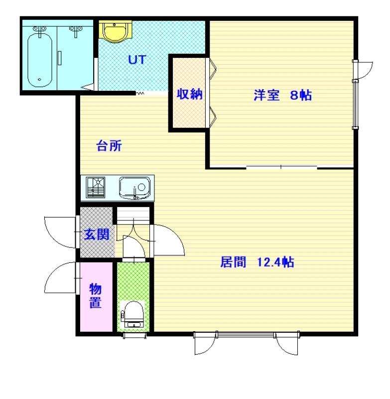 Ｌａｖｉｔａ神居102間取図
