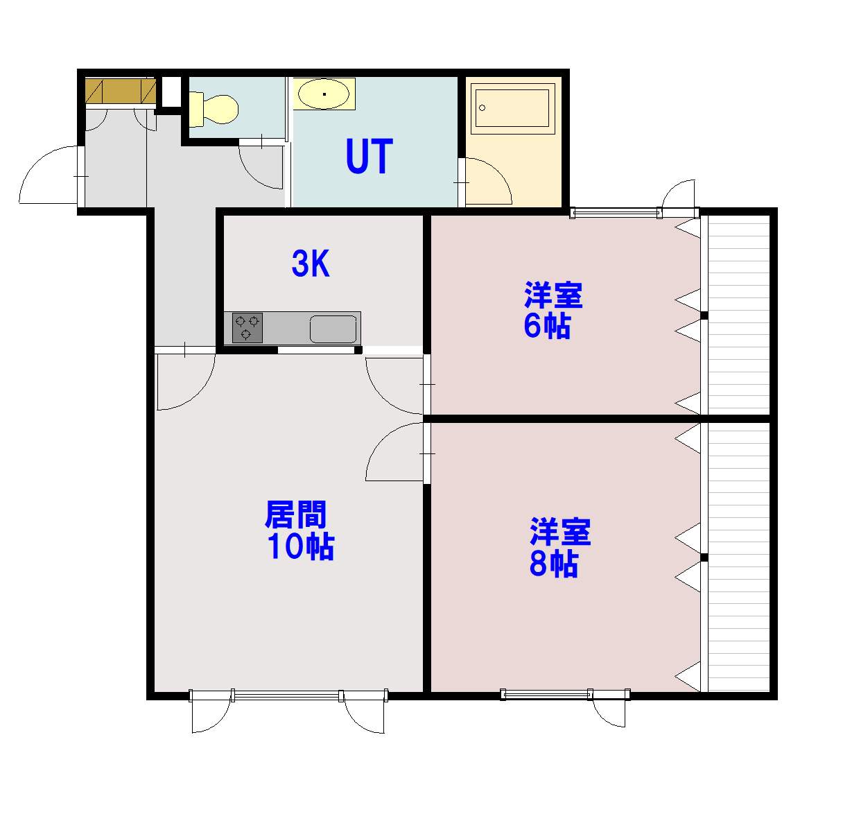 プリシード203間取図