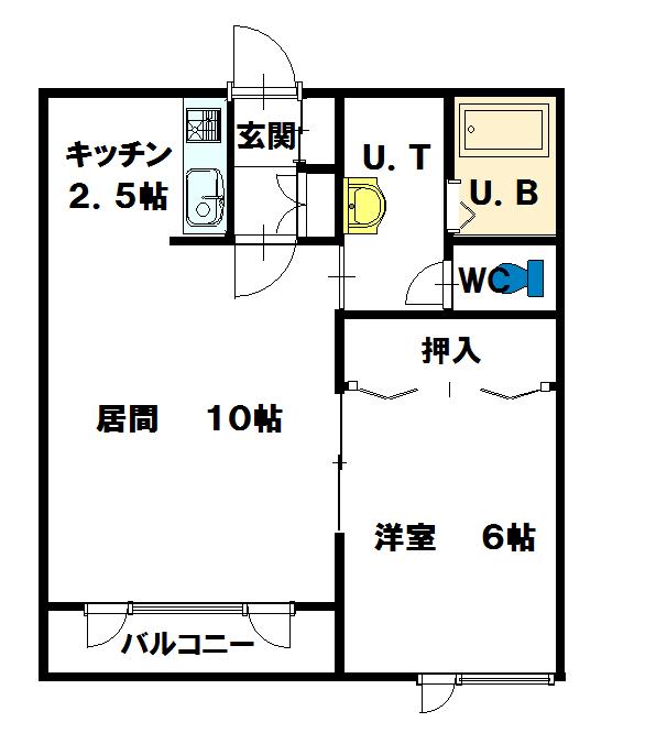 カメリア101間取図