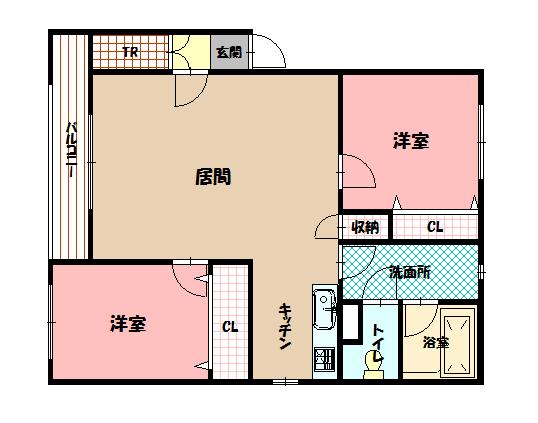 グランデ１７301間取図