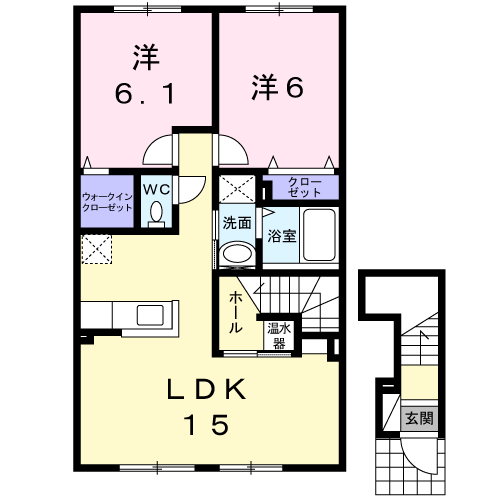 グリーン　ヒルズ201間取図