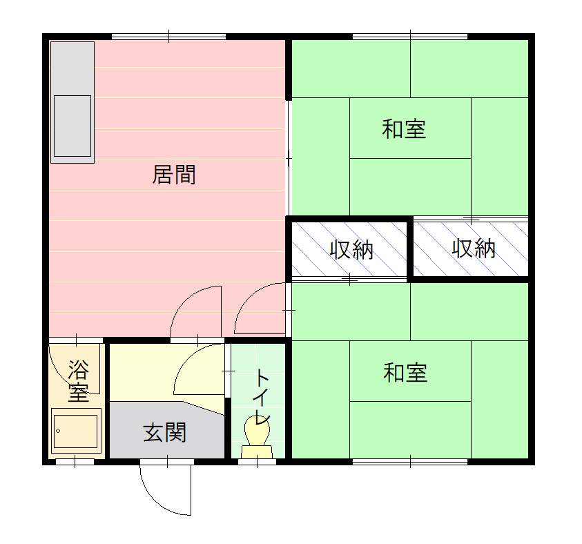 三木マンション1間取図