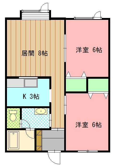 ドリームハイツひかり102間取図