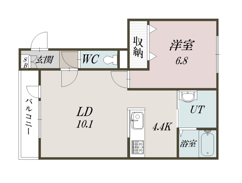 アルグレース北彩都１０６間取図
