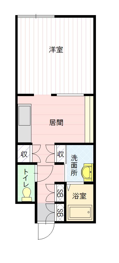 デザイナーズ大町壱番街Ｂ棟203間取図