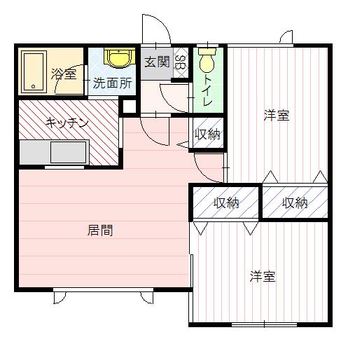 ハッピータウンパレット202間取図