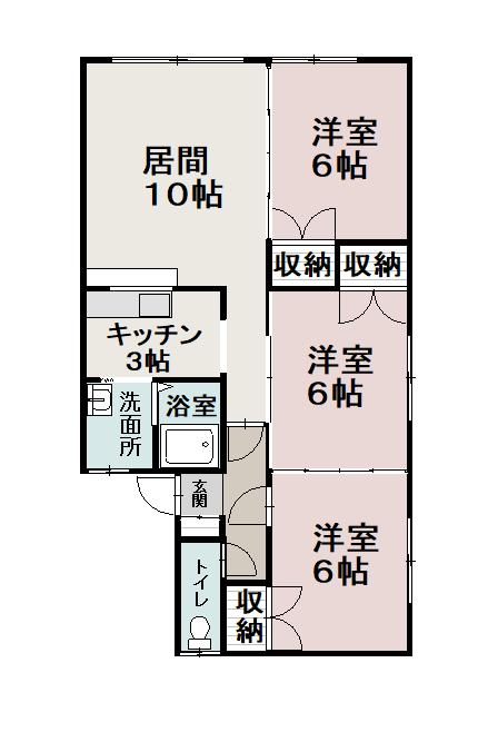サクセスハイツ103間取図