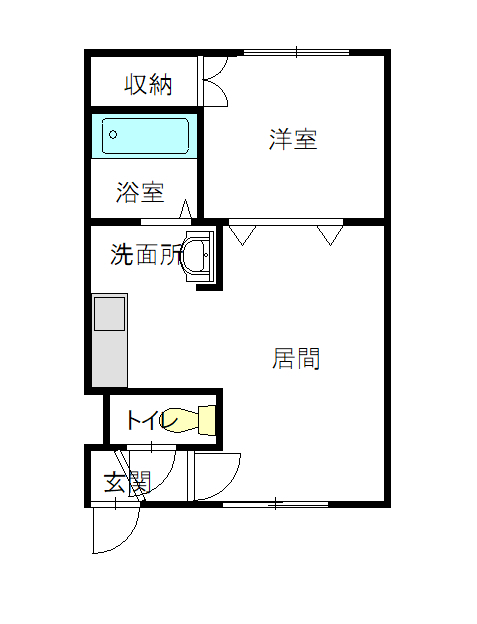 ツインハープみどり野202間取図