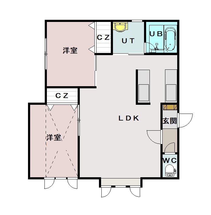 カルミナＡ201間取図