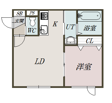 コンフォルト６条205間取図