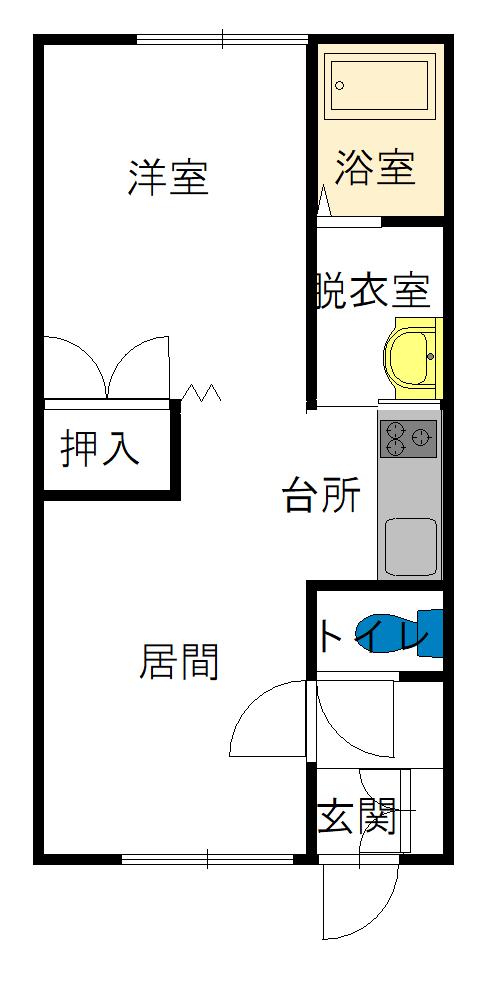 フロムＫ　Ａ102間取図