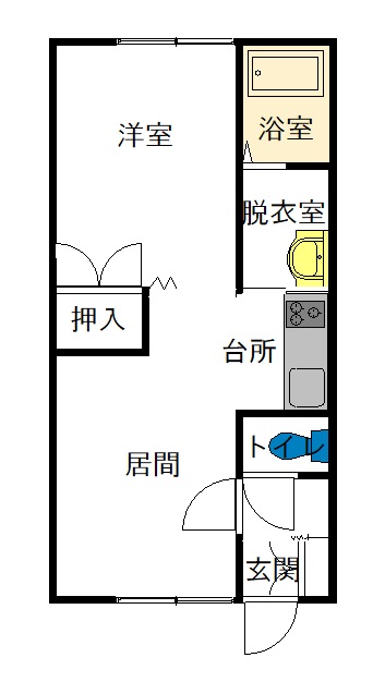 フロムＫ　Ａ105間取図