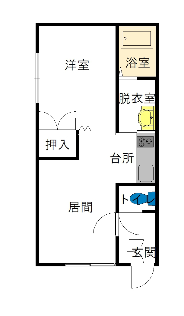 フロムＫ　Ｂ101間取図