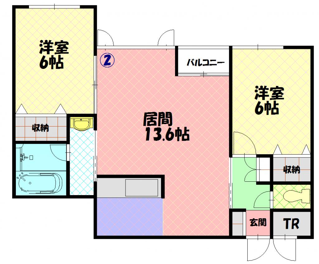 アヴァロン102間取図