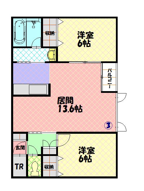 アヴァロン203間取図