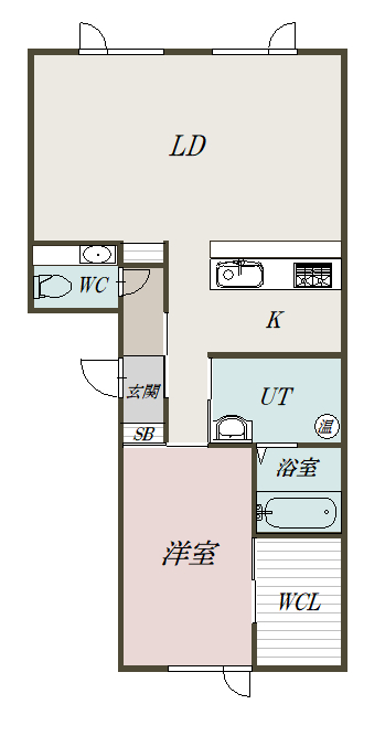 トラストコート102間取図